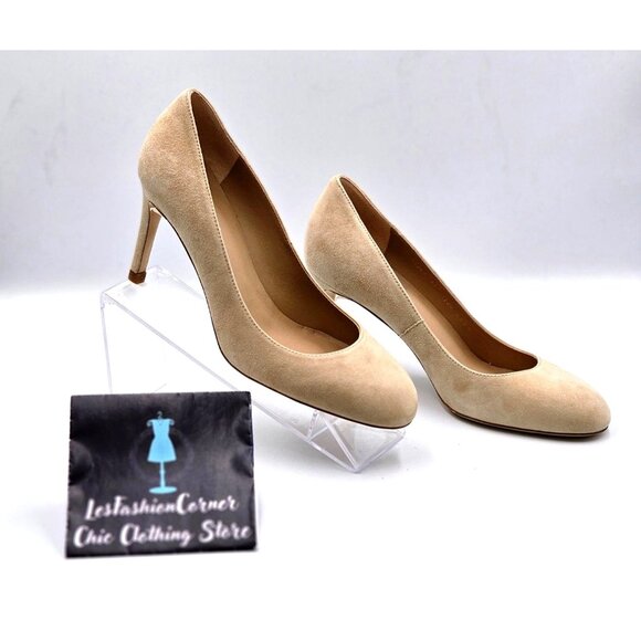 NWOB L.K. Bennett Women's Stila Nude Suede Courts High Heel Pumps Sz 6.5 2253 - Picture 4 of 15